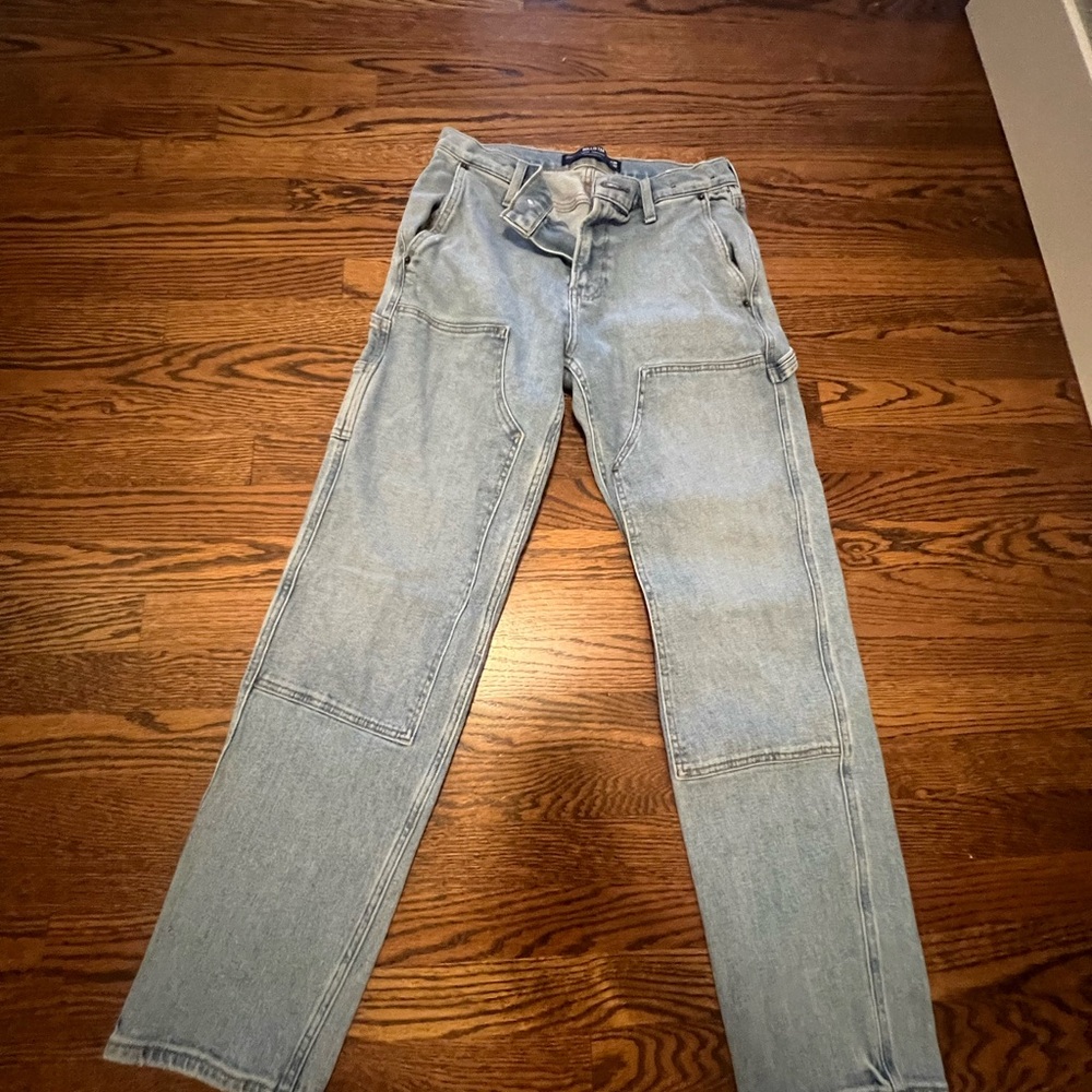 Hollister Light Blue Double Knee Carpenter Jeans, NWOT, Never Worn